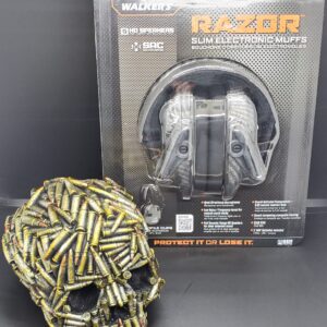 Walker's Razor Slim Electronic Muffs - Carbon Fiber